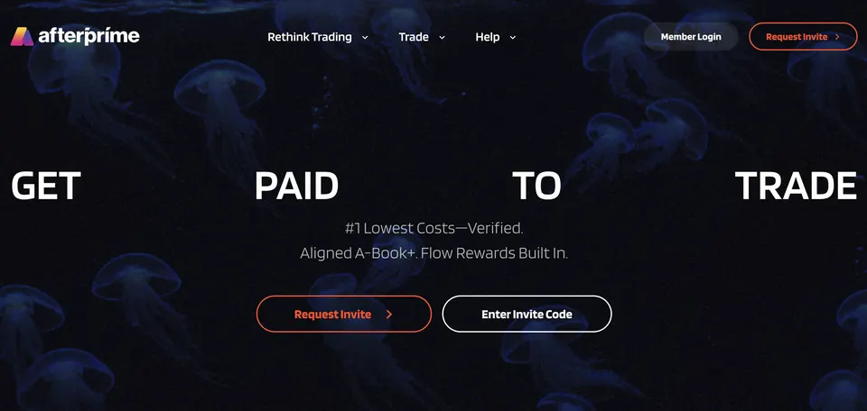 afterprime website screenshot