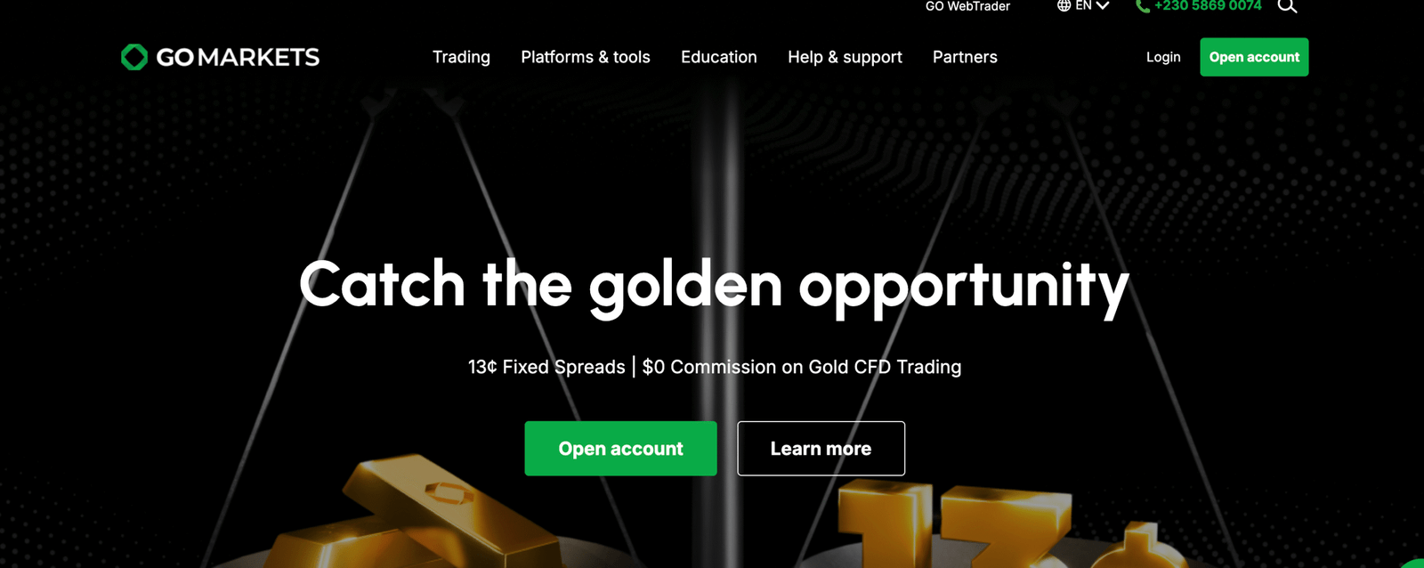 go markets screenshot of scam